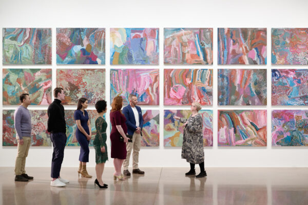 National Gallery of Australia Delight in the art and world-class exhibitions on show at the National Gallery, on the shores of Canberra's Lake Burley Griffin. Art lovers will enjoy meandering through the galleries and admiring the collection, including the famous 'Blue Poles' by Jackson Pollock and the Ned Kelly series by Sidney Nolan. The new Australian and International art galleries provide plenty of things to see, following a large-scale rehang of almost every piece. The Aboriginal and Torres Strait Islander art collection comprises over 7500 works and is the largest globally.